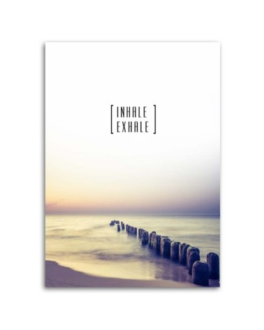 Modernes Wandbild - motivierend einatmen - ausatmen | Feeby