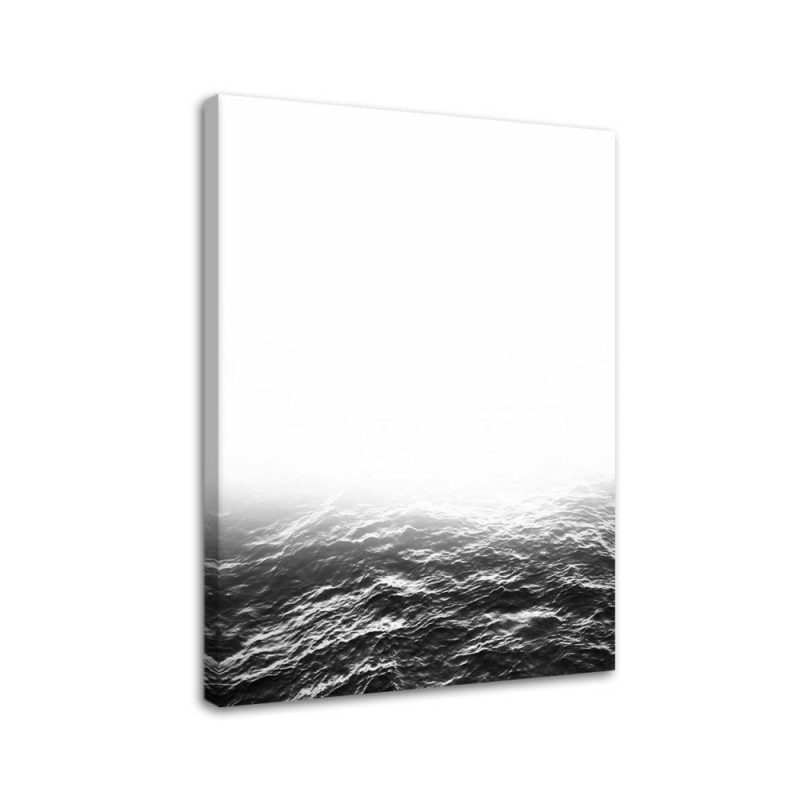 Leinwandbild - Graue Wellen | Feeby