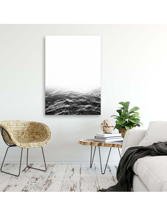 Obraz na płótnie canvas - Szare fale widok | FEEBY