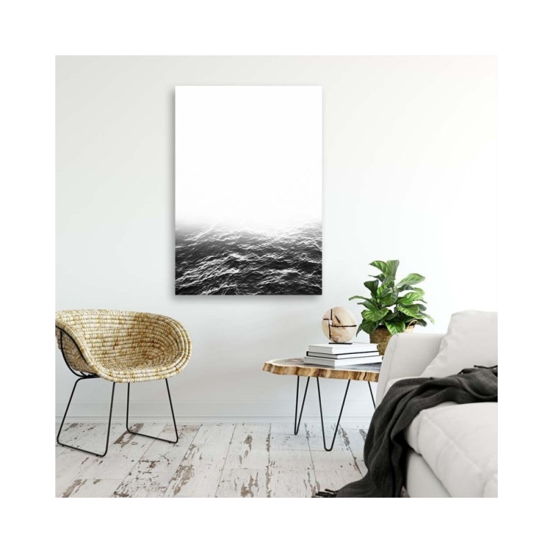 Leinwandbild - Graue Wellen | Feeby