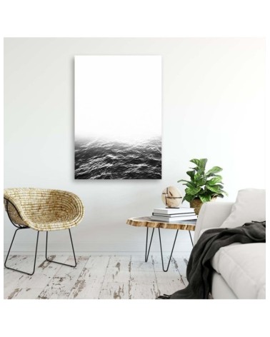 Leinwandbild - Graue Wellen | Feeby