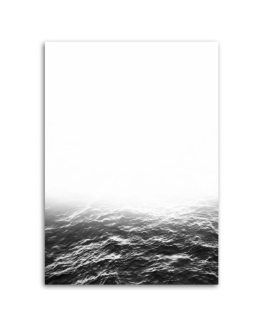 Leinwandbild - Graue Wellen | Feeby