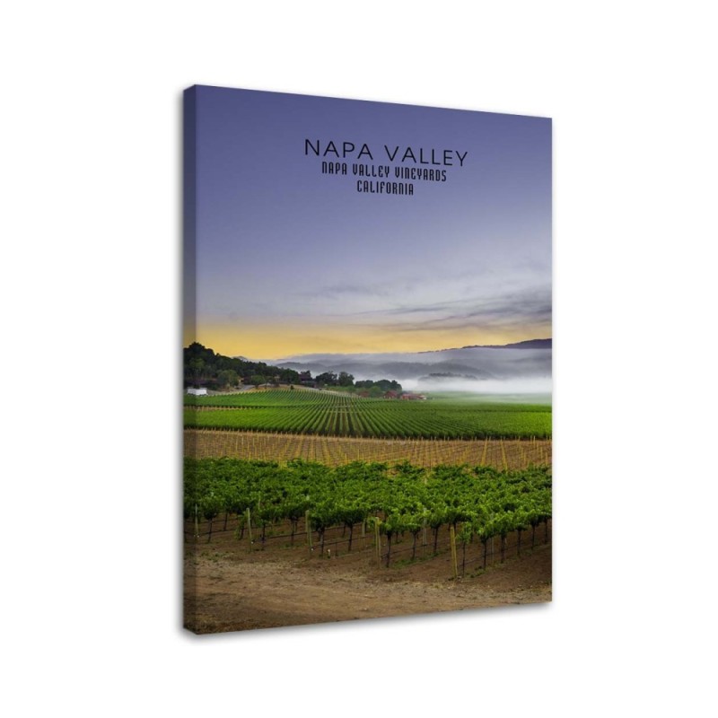 Modernes Wandbild - Napa Valley in der Morgendämmerung | Feeby