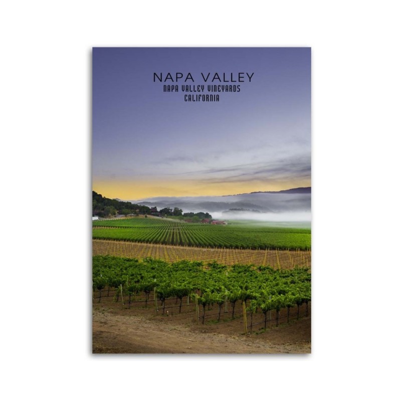 Modernes Wandbild - Napa Valley in der Morgendämmerung | Feeby