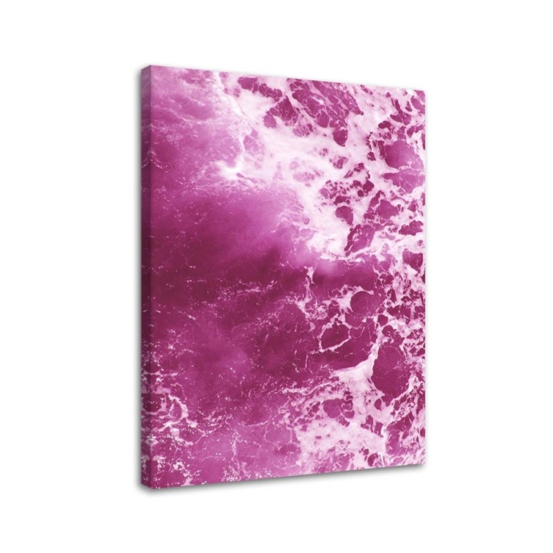 Modernes Wandbild - Rosa Wellen | Feeby