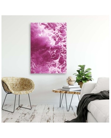 Modernes Wandbild - Rosa Wellen | Feeby