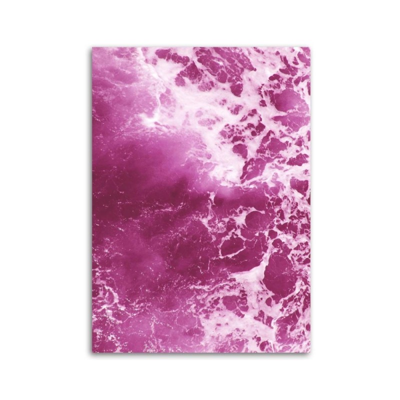Modernes Wandbild - Rosa Wellen | Feeby