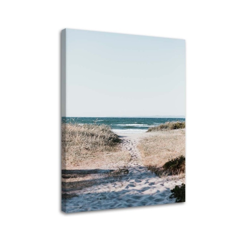 Modernes Wandbild - Abstieg zum Strand | Feeby
