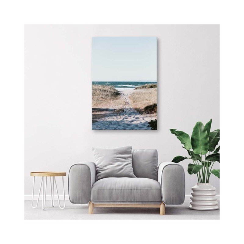 Modernes Wandbild - Abstieg zum Strand | Feeby