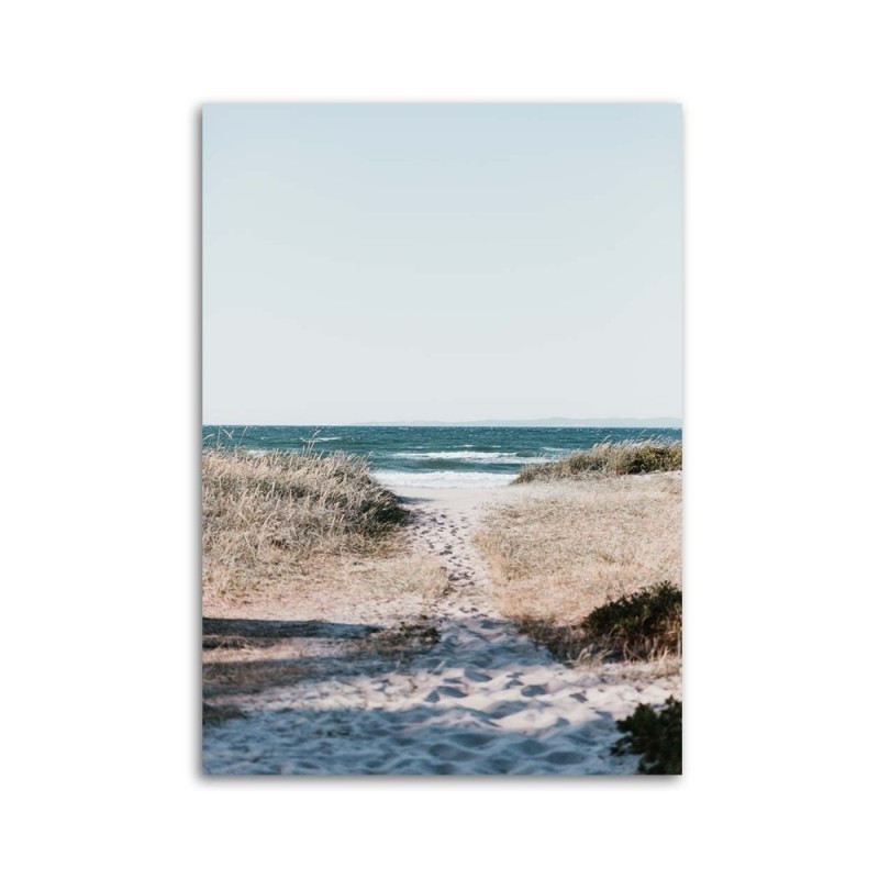 Modernes Wandbild - Abstieg zum Strand | Feeby