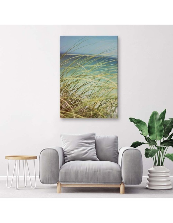 Grass on the dunes - Modern Canvas bedroom painting | FEEBY