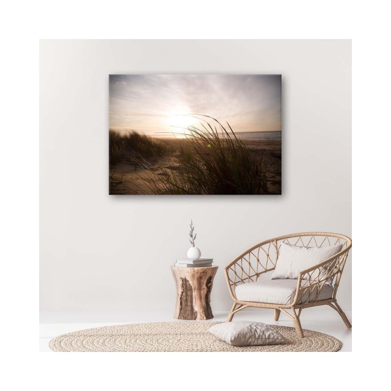 Leinwandbild modern - Strand - Sonnenuntergang | Feeby
