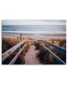 Nowoczesny obraz do sypialni - Plaża morze pomost | FEEBY