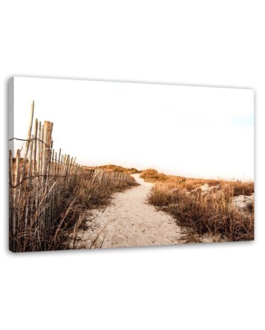 Canvas print modern - Sandy path on the beach | FEEBY