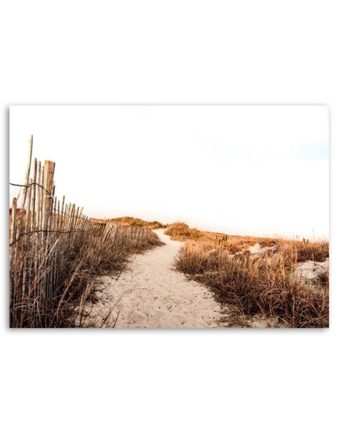 Canvas print modern - Sandy path on the beach | FEEBY