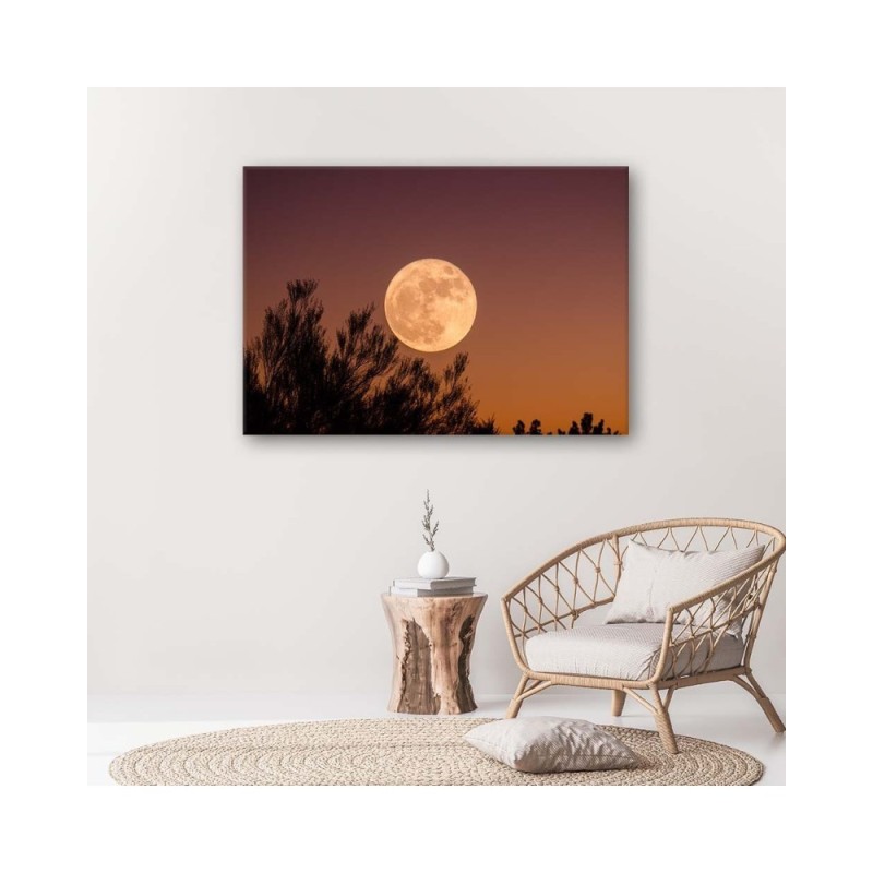 Dekoratives Leinwandbild - Vollmond | Feeby