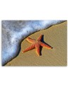 Canvas prints for living room - Orange starfish on the beach | FEEBY