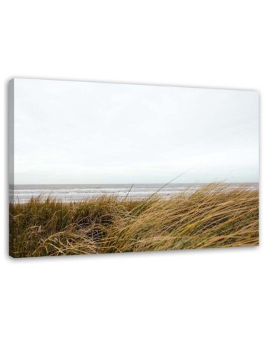 Modern bedroom Canvas painting - Seaside dune grasses | FEEBY