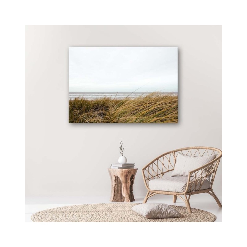 Bild auf Leinwand - Gras am Meeresufer | Feeby