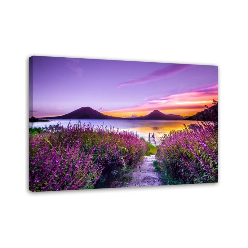 Modernes Wandbild - Violettes Paradies | Feeby