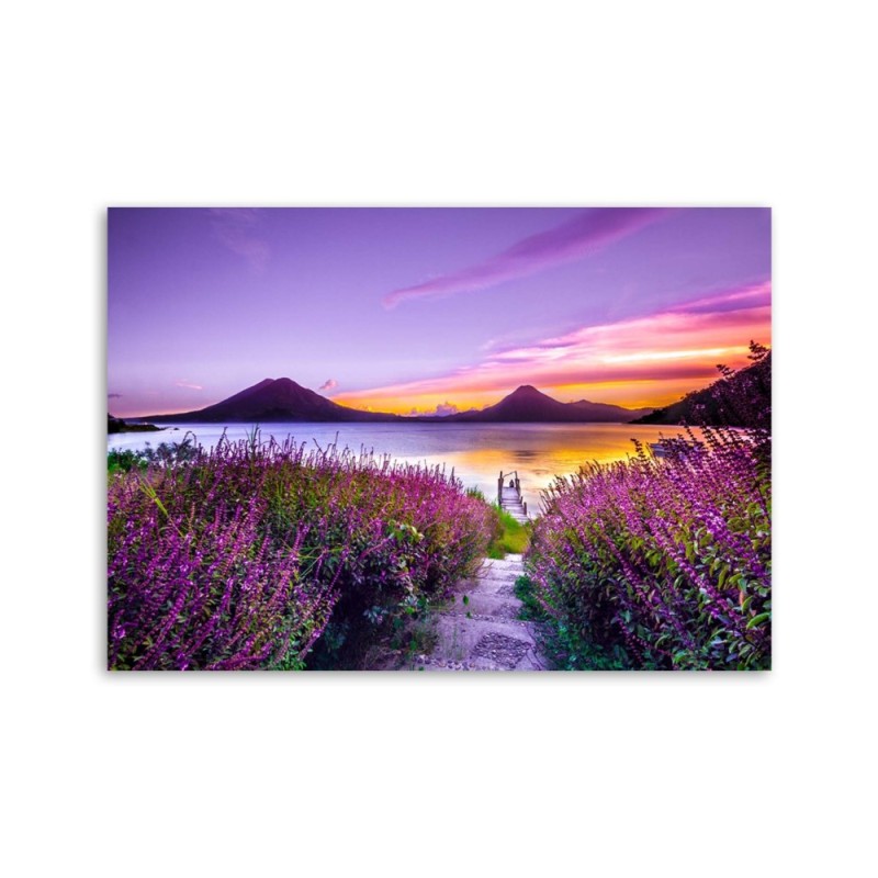 Modernes Wandbild - Violettes Paradies | Feeby