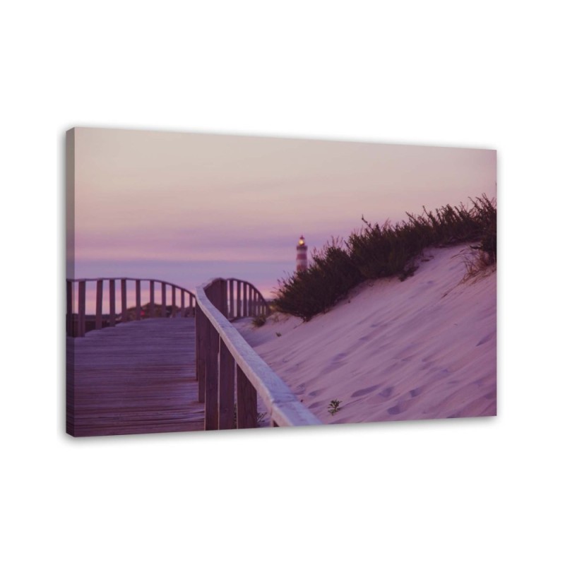 Bild auf Leinwand - Straße zum Leuchtturm | Feeby