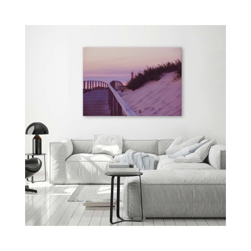 Bild auf Leinwand - Straße zum Leuchtturm | Feeby