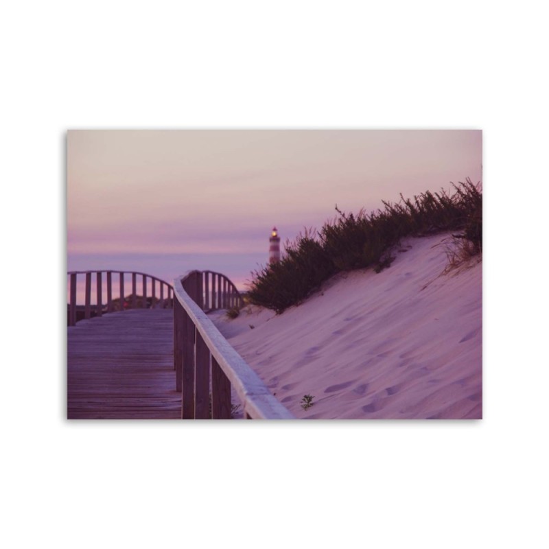 Bild auf Leinwand - Straße zum Leuchtturm | Feeby