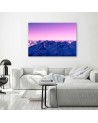 Canvas print modern - Mountain peaks in winter | FEEBY