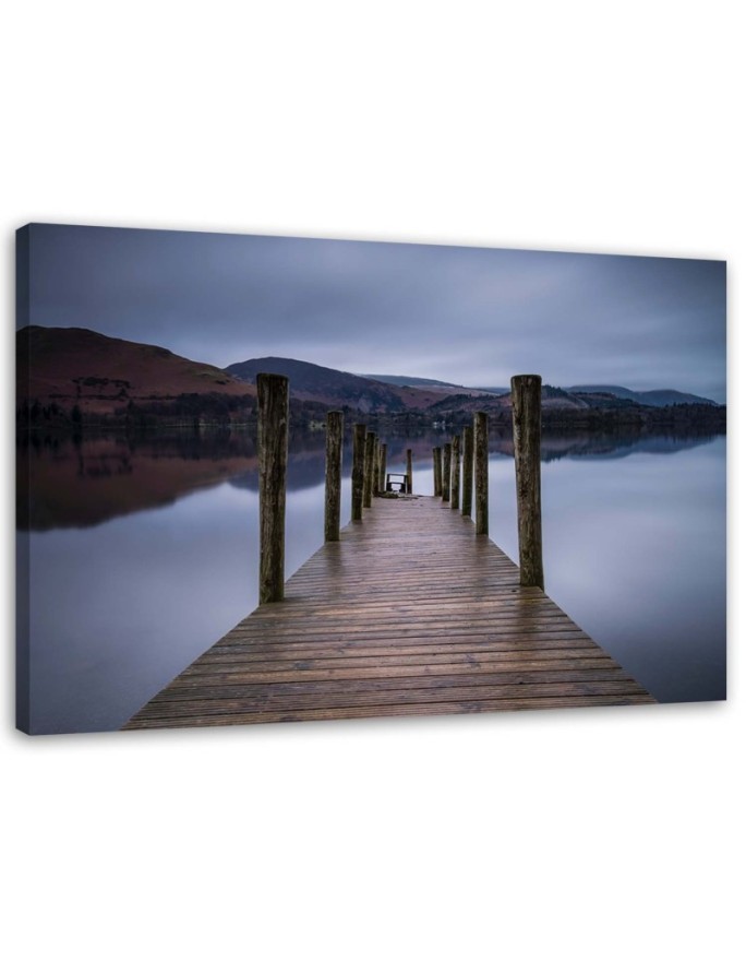 Leinwandbild - Hölzerne Plattform | Feeby