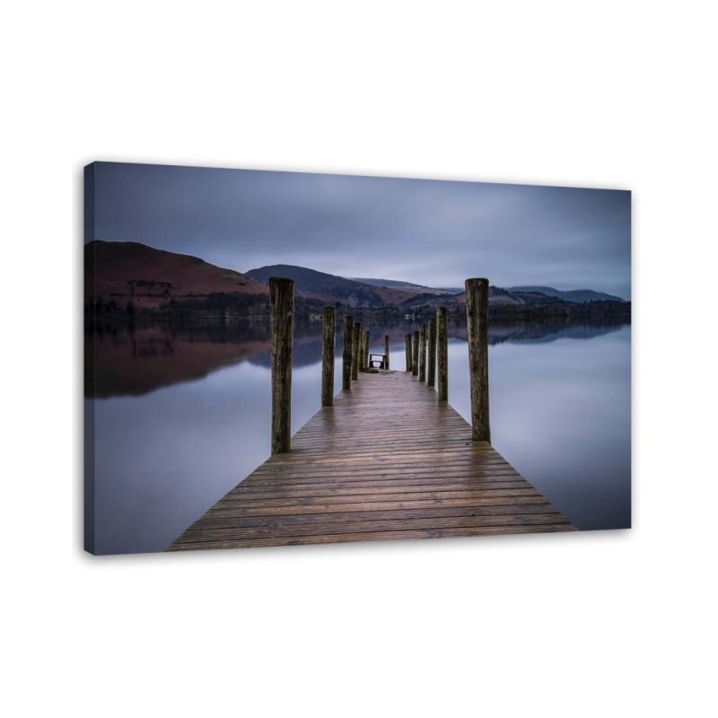 Leinwandbild - Hölzerne Plattform | Feeby