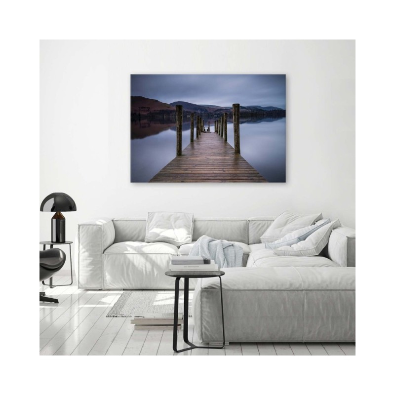 Leinwandbild - Hölzerne Plattform | Feeby