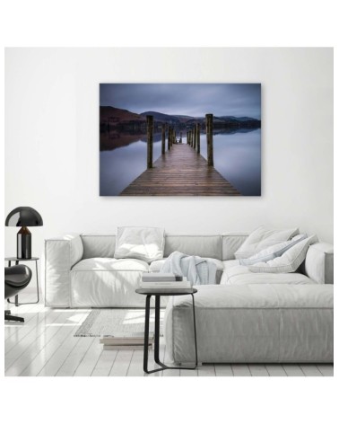 Leinwandbild - Hölzerne Plattform | Feeby