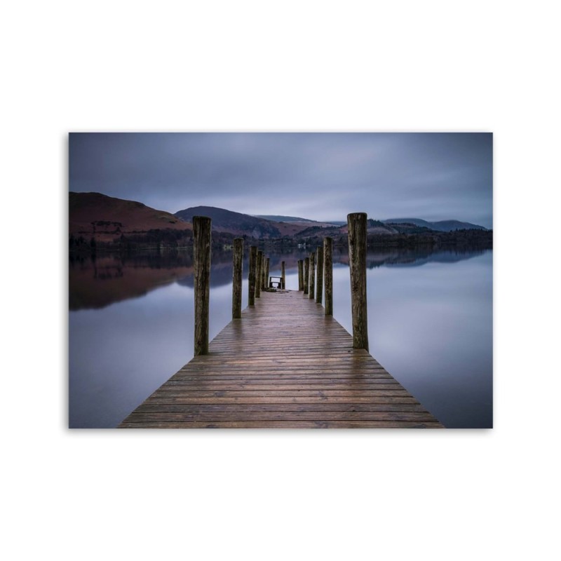 Leinwandbild - Hölzerne Plattform | Feeby