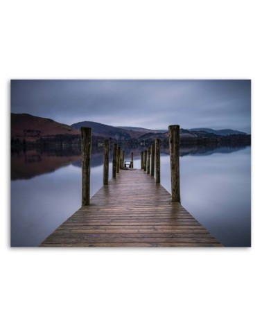 Leinwandbild - Hölzerne Plattform | Feeby