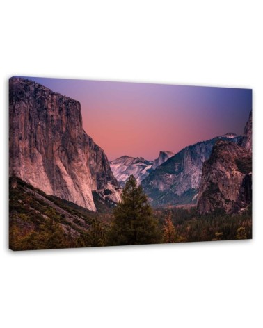 Canvas print - Mountain peaks landscape | FEEBY