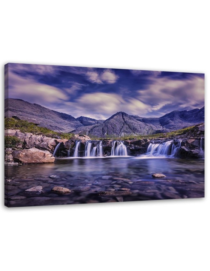 Leinwandbild - Mysteriöser Wasserfall | Feeby