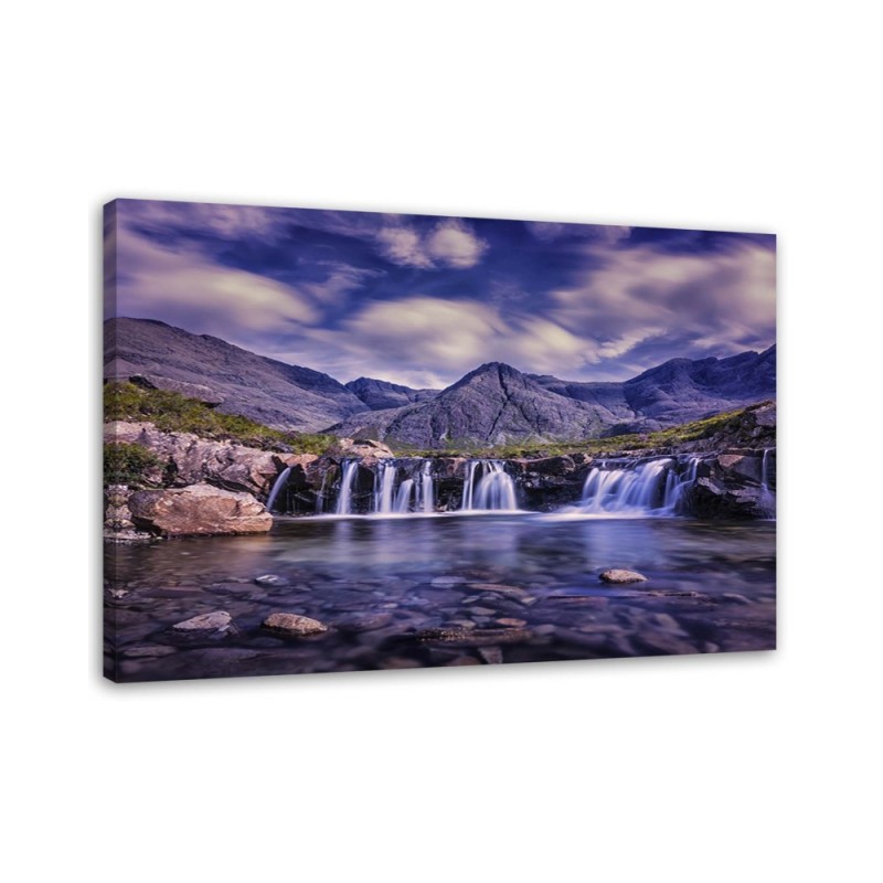 Leinwandbild - Mysteriöser Wasserfall | Feeby