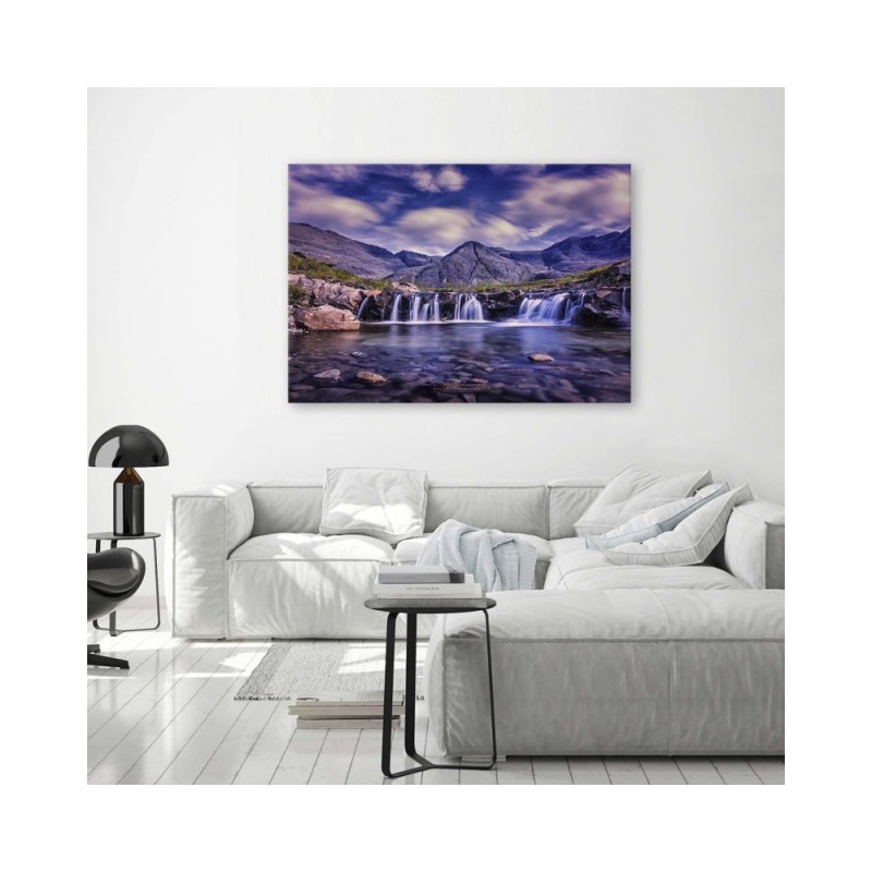 Leinwandbild - Mysteriöser Wasserfall | Feeby