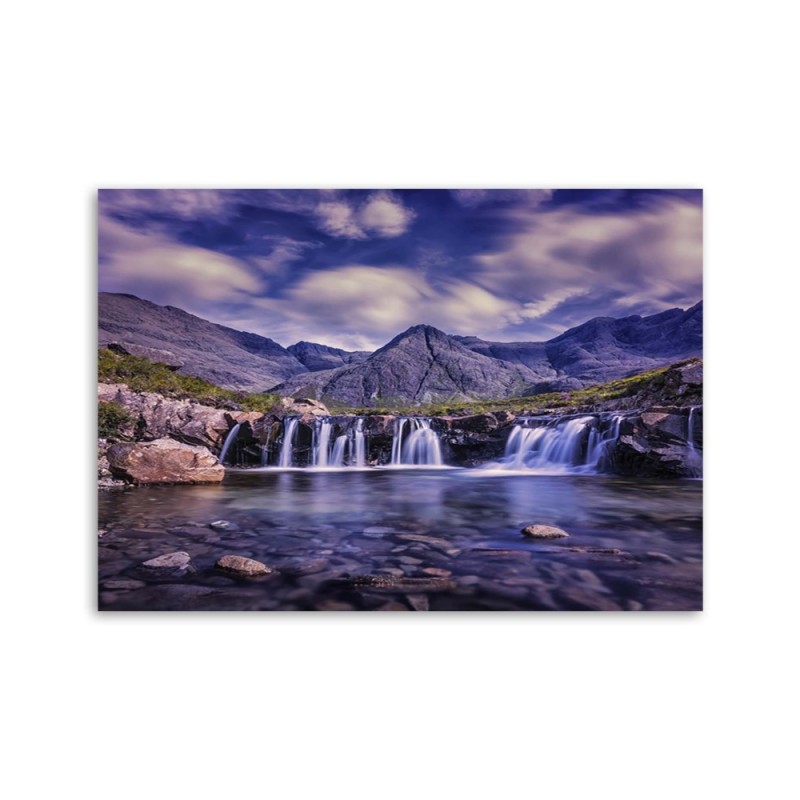 Leinwandbild - Mysteriöser Wasserfall | Feeby