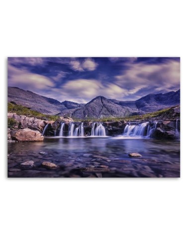 Leinwandbild - Mysteriöser Wasserfall | Feeby