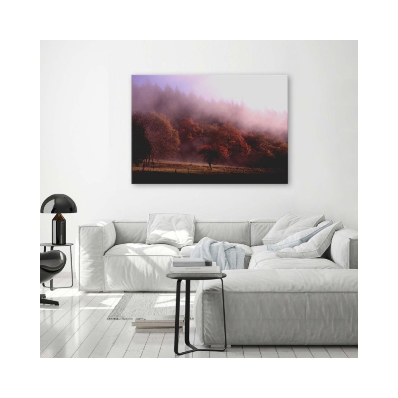 Bild auf Leinwand - Bäume im Nebel | Feeby