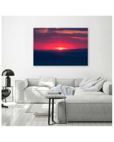 Leinwandbild - Rosa Sonnenuntergang | Feeby