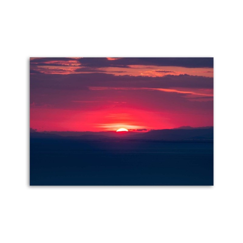 Leinwandbild - Rosa Sonnenuntergang | Feeby