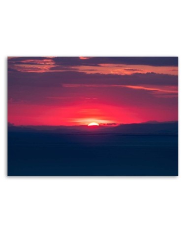Leinwandbild - Rosa Sonnenuntergang | Feeby