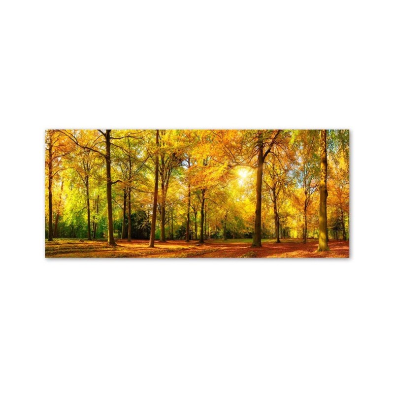Leinwandbild - Goldener Wald 1-panel | Feeby