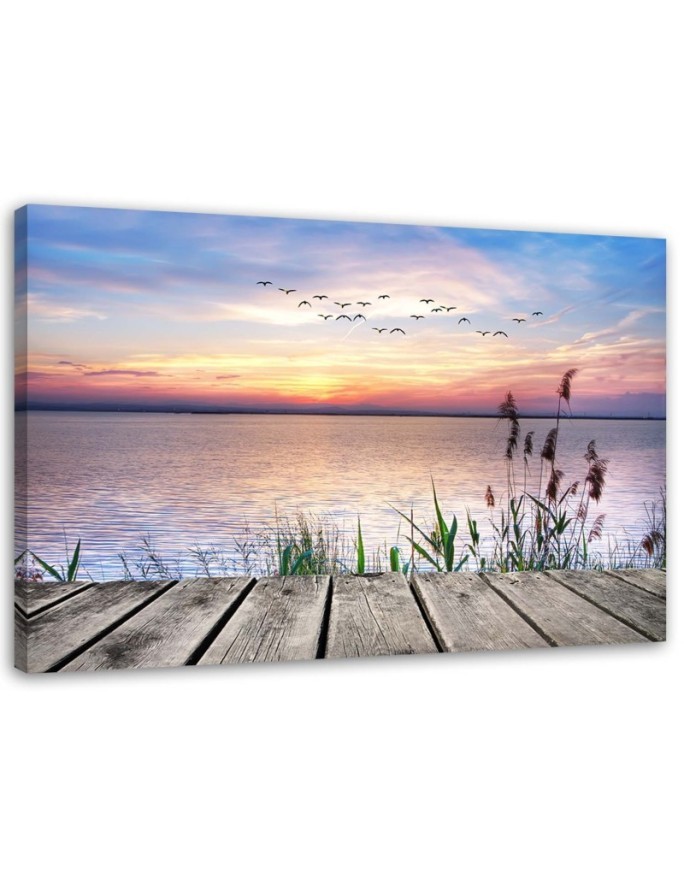 Modernes Wandbild - Himmel bei Sonnenuntergang | Feeby