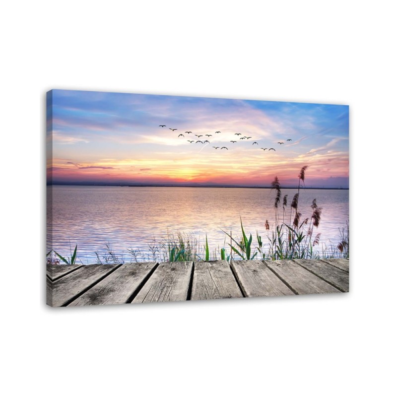 Modernes Wandbild - Himmel bei Sonnenuntergang | Feeby