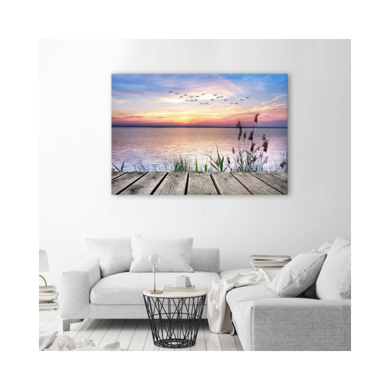 Modernes Wandbild - Himmel bei Sonnenuntergang | Feeby