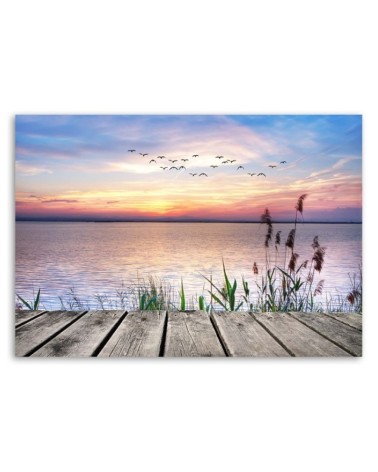 Modernes Wandbild - Himmel bei Sonnenuntergang | Feeby